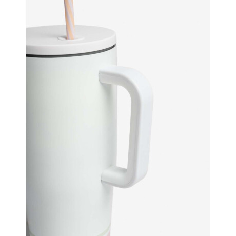 Vaso Metálico ''lo Quiero Todo'' Blanco Hueso