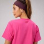 Top Training 100% Cotton Boxy Tee Mujer Pink Crush
