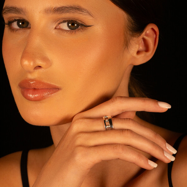 Anillo Jacinta de plata 925 y brillantes. Anillo Jacinta de plata 925 y brillantes.