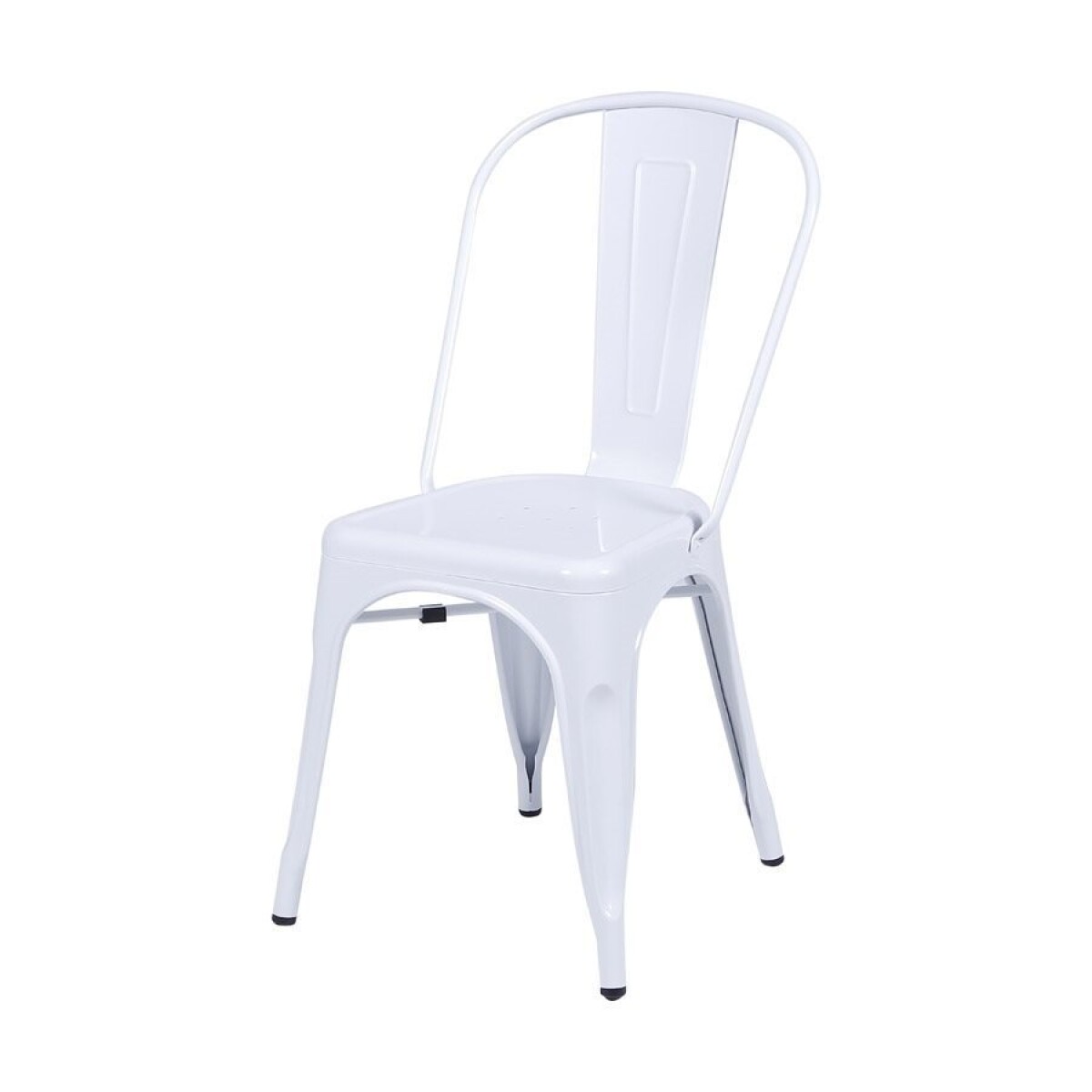 SILLA TOLIX BLANCO METAL COMEDOR 