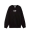 Buzo de Mujer Puma Overs Crew Fl Negro - Blanco