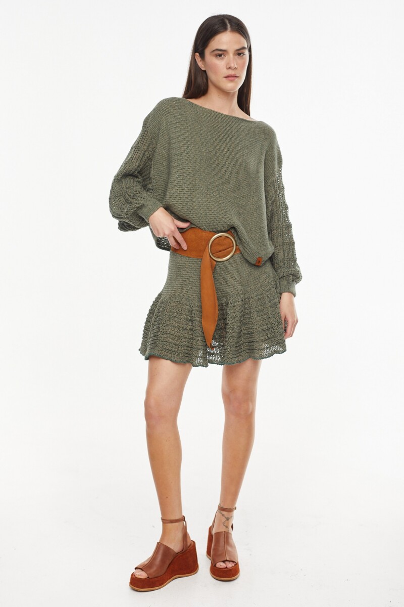 Sweater Agora Verde Claro/Oscuro