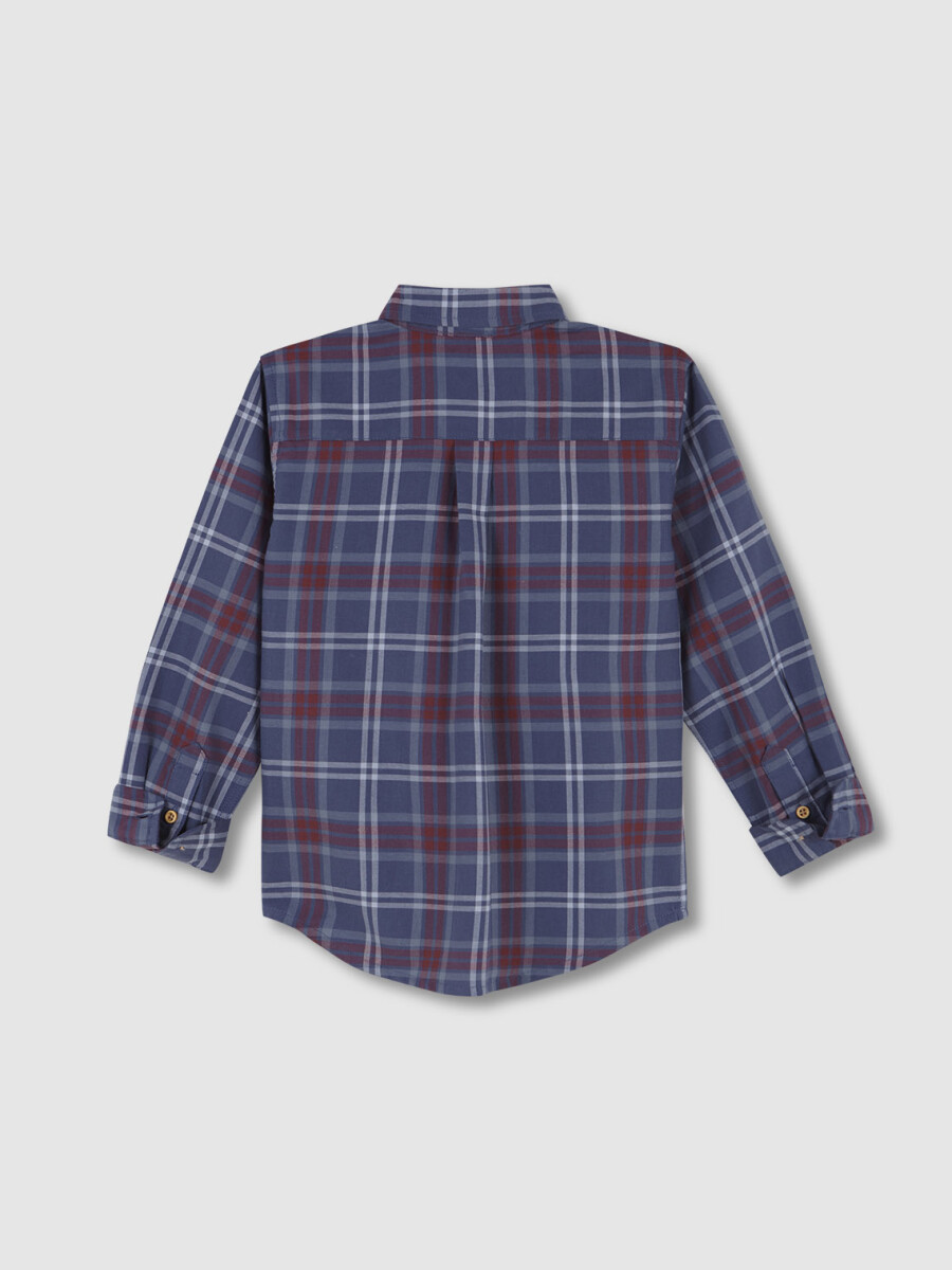 Camisa Cuadros Azul