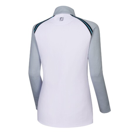 PULLOVER DAMA FOOTJOY - FRENCH TERRY Blanco Gris