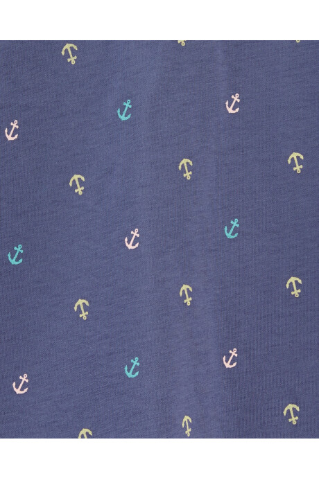 Remera polo de algodón, diseño anclas Remera polo de algodón, diseño anclas