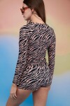 Camiseta Hawaii Cebra Tostado
