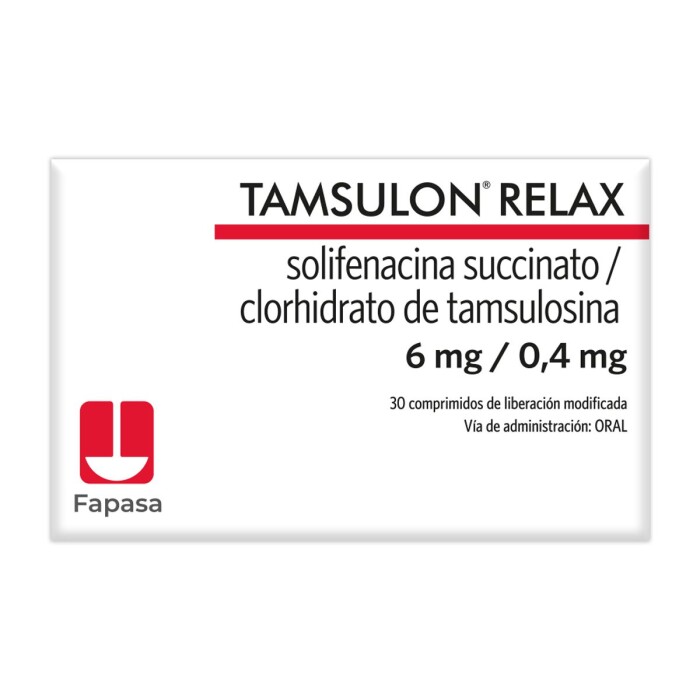 TAMSULON RELAX CJ X 30 COMP. LIB. PROLON única