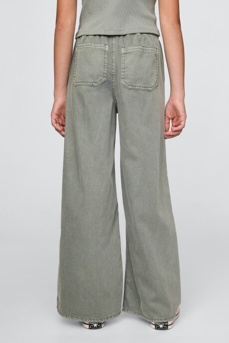 Jean Baggy Niña Gasoline Green 103