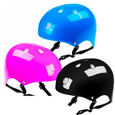 Casco P/ Niño Reforzado Patín Skate Rollers Bicicleta Rosa