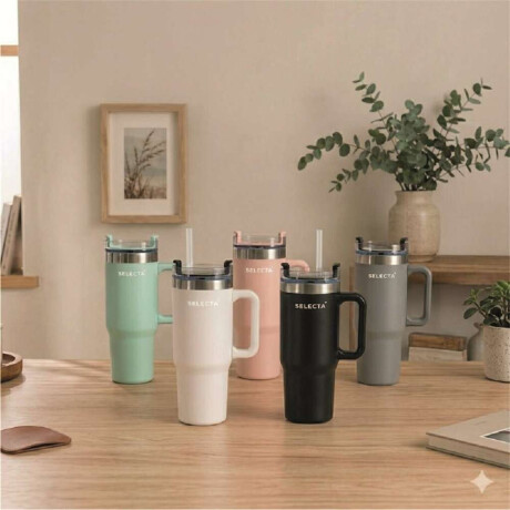 MUG TERMICO MODERN ACERO INOX 900ML SELECTA NEGRO