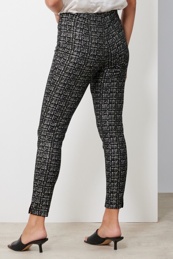 Pantalon Suede Print NEGRO/MULTI