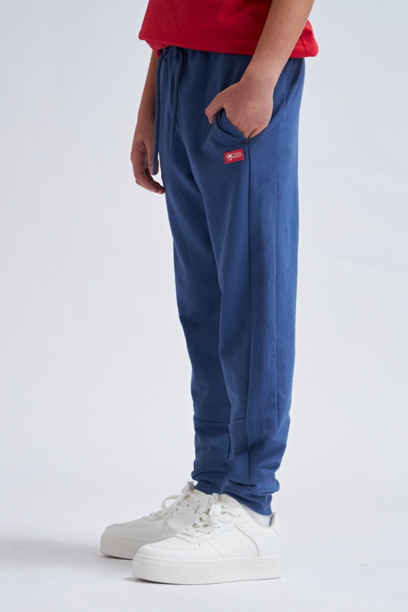 Pantalón deportivo jogger liviano Azul