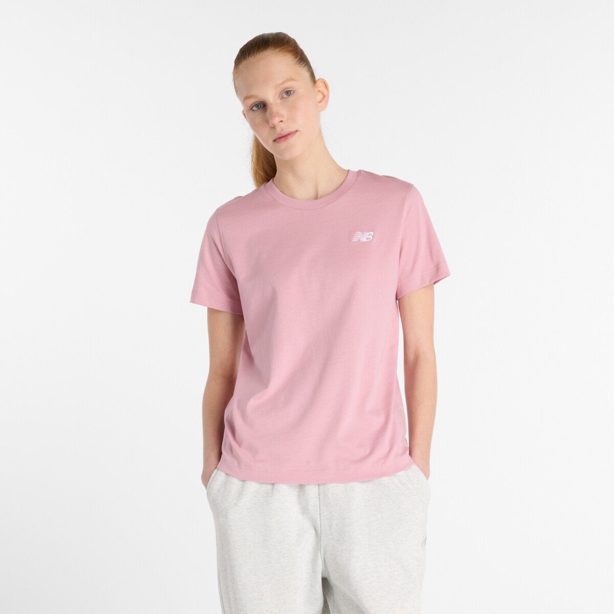 Remera New Balance Jersey de Mujer - WT41509PTF - Rosado 