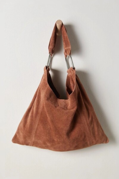 BOBBI SLOUCH SUEDE TOTE Whisky