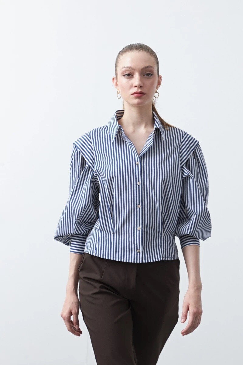 CAMISA D.CASSIN PULIZO - AZUL MARIN 