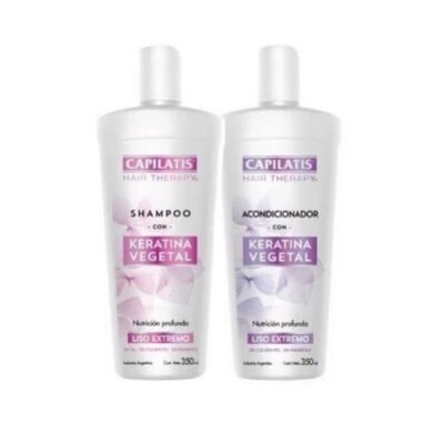 Shampoo Capilatis Keratina S/sal 350ml+acondicionador 350ml Shampoo Capilatis Keratina S/sal 350ml+acondicionador 350ml