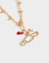 Collares Infantiles Licencias Collar Corto Multi Cadena Cinnamoroll - Dorado