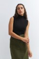 Chaleco cuello rompe viento NEGRO