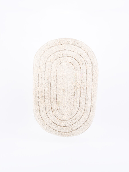 ALFOMBRA BAÑO OVAL BEIGE
