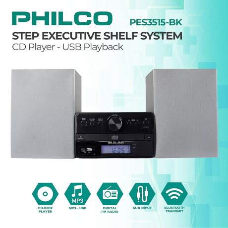 Sistema de Sonido Philco PES3515 BT 15W Estéreo CD-R/RW FM 001