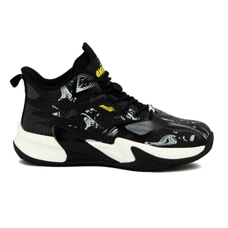 Avia Calzado Deportivo Para Hombre Basketball - Black/white Negro-blanco