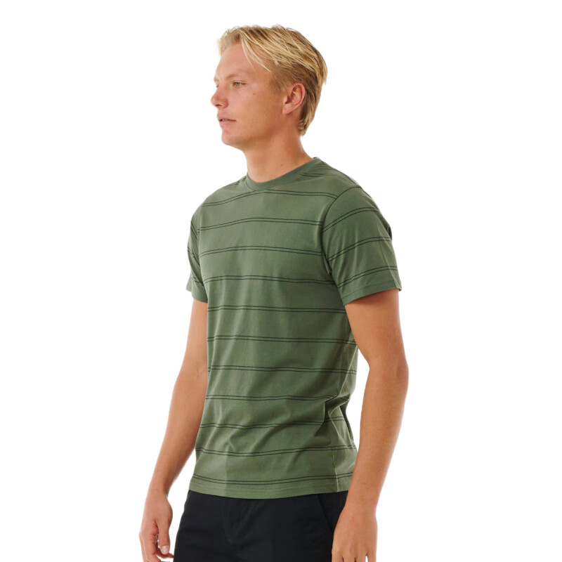 Remera Rip Curl Plain Stripe Tee - Verde Remera Rip Curl Plain Stripe Tee - Verde