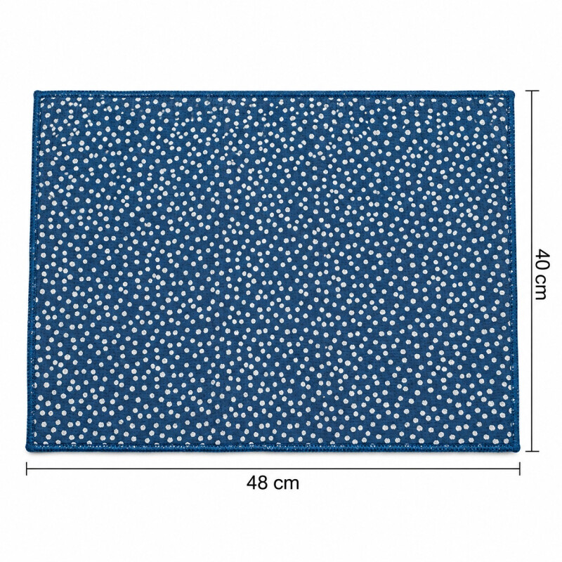 Tapete Escurridor Absorbente de Microfibra para Vajilla 40 x 48 cm Azul