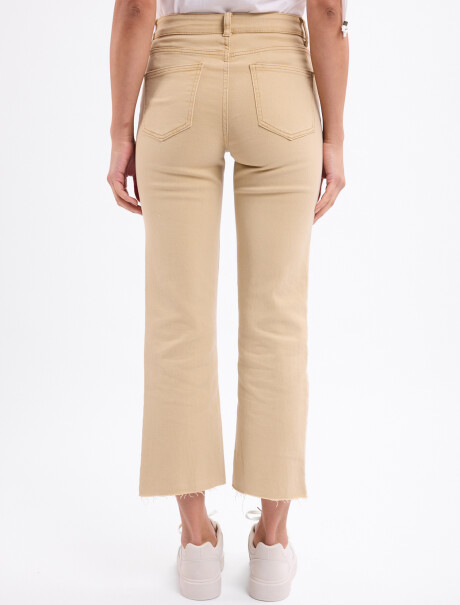 Jean mini flare beige