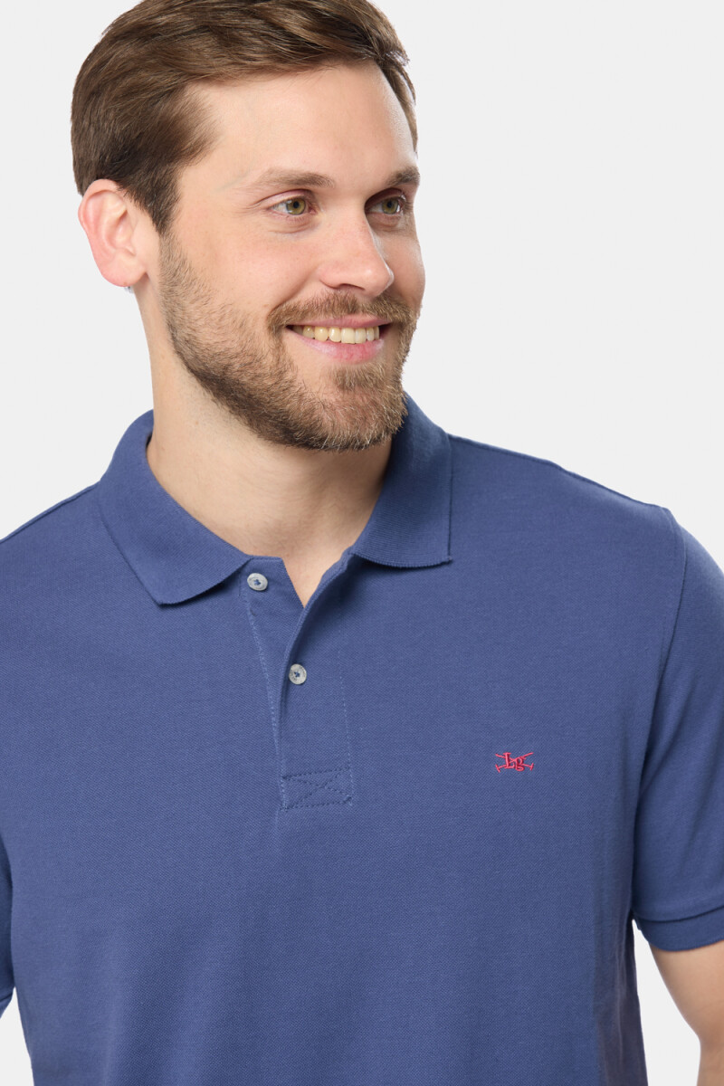 REMERA POLO LISA PIQUÉ - Piedra 