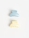Broches Sets Acrilico Set De 2 Mini Broches De Acrilico. - Combinacion Bicolor