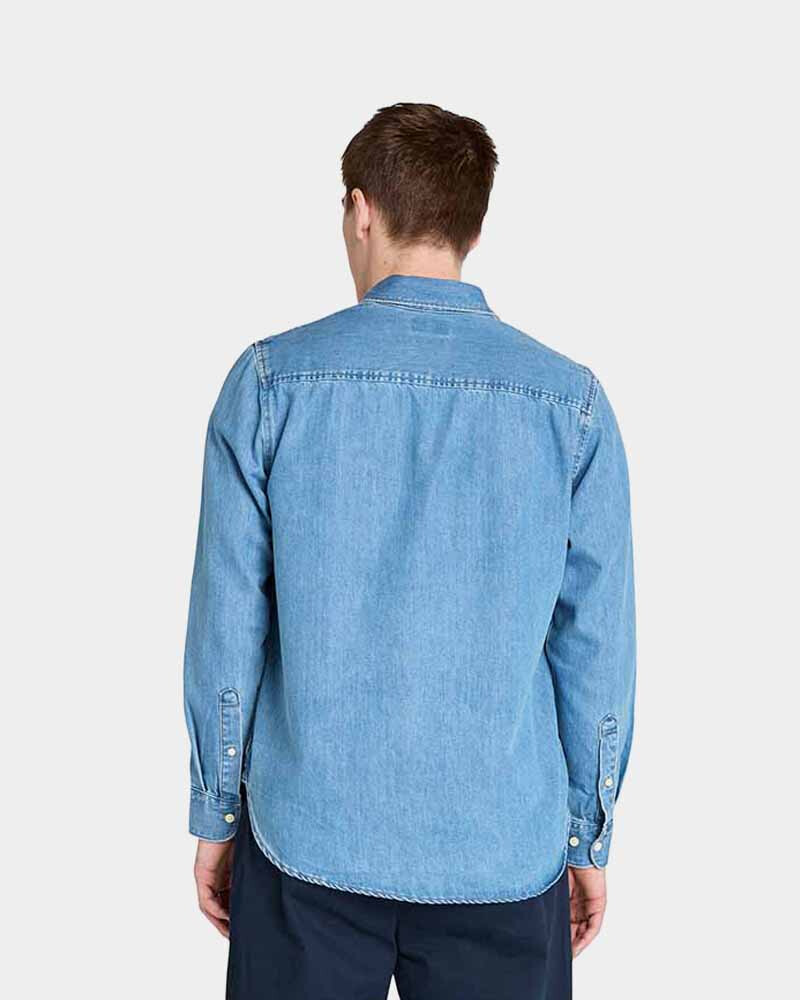 Camisa Denim Hombre Horizon Blue Wash