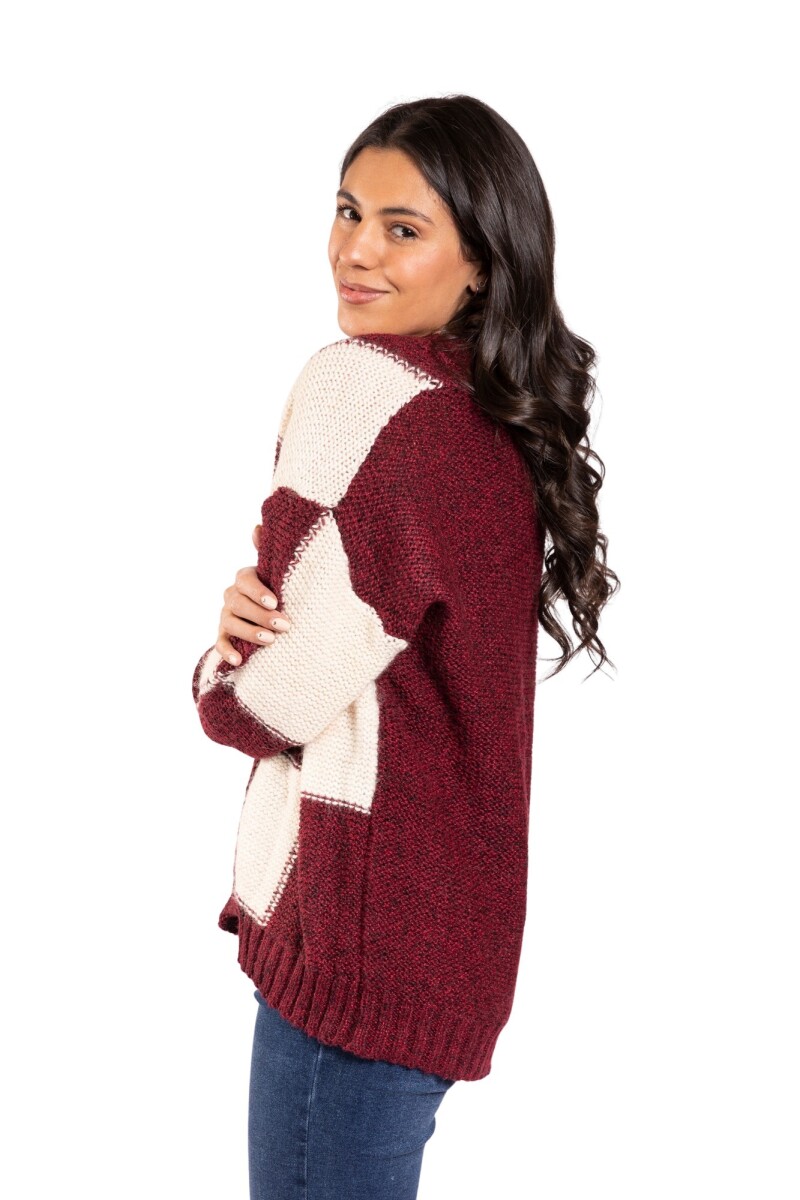 CHERRY CARDIGAN - WINE 