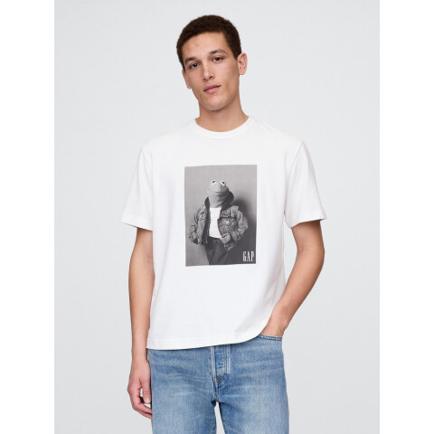 DIS X GAP MUPPETS PHOTO TEE NEW OFF WHITE