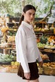 BLUSA POLO LINEN Blanco