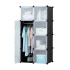 Ropero Armario Placard IMBACK IBK-PLC011 | Modular con 3 Pisos y Puertas, Compacto, Resistente y Moderno Negro Ropero Armario Placard IMBACK IBK-PLC011 | Modular con 3 Pisos y Puertas, Compacto, Resistente y Moderno Negro