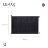 Puerta Flexible Lumax con Malla Retráctil de Seguridad Negro