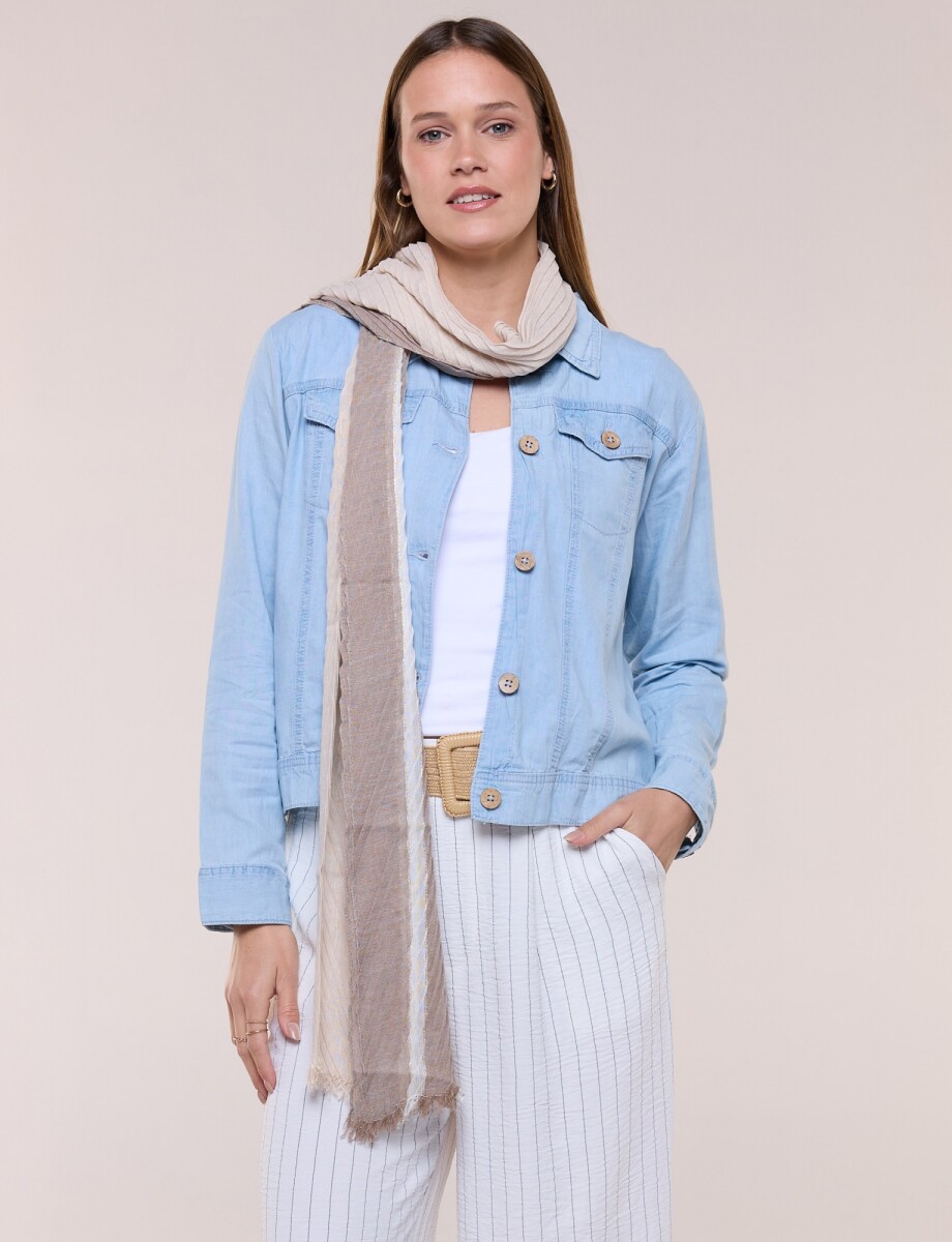 Pashmina Lurex - Beige/multi 