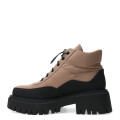 Botas de Mujer Miss Carol NANTU acordonada Beige
