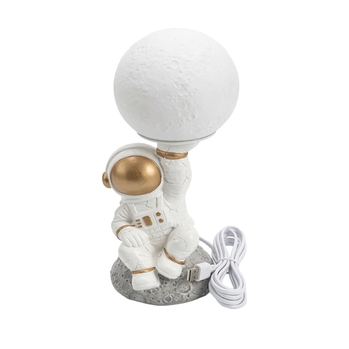 LAMPARA ASTRONAUTA DORADO 31CM 