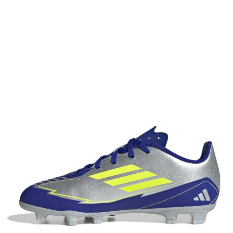 Championes de Niños Adidas Futbol 5 F50 Club TF Messi Plateado - Azul - Amarillo