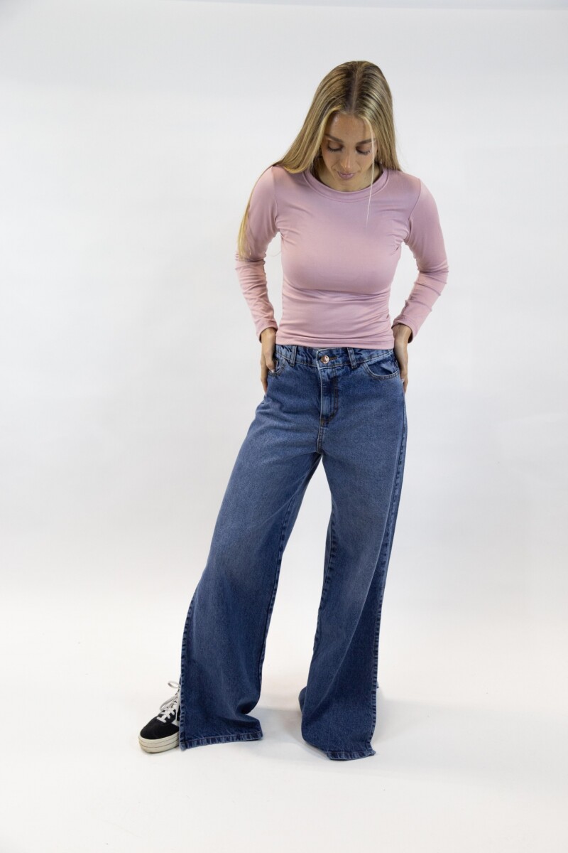 Jean wide c/tajo Azul
