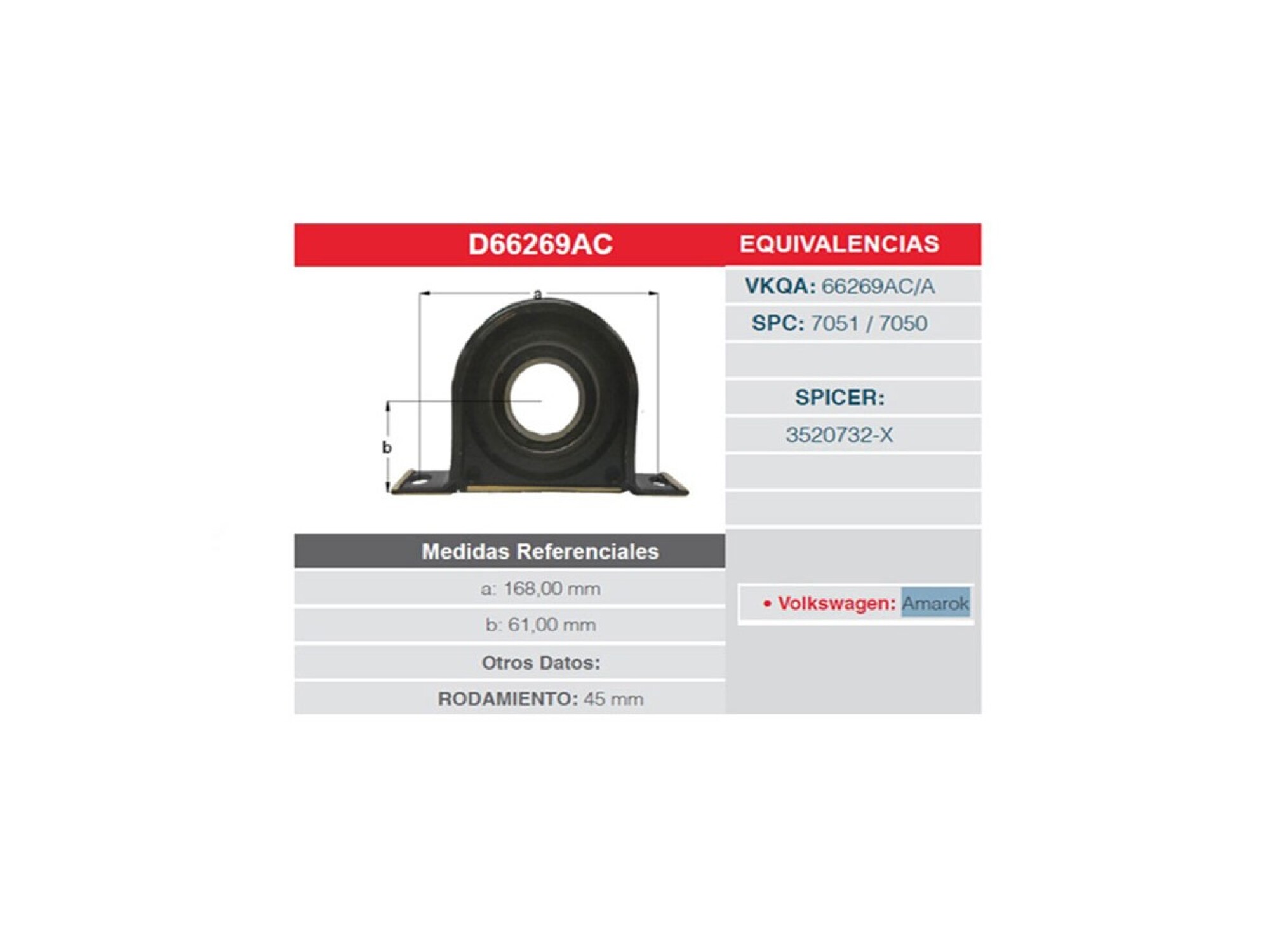 Soporte De Cardan — Larrique Rulemanes