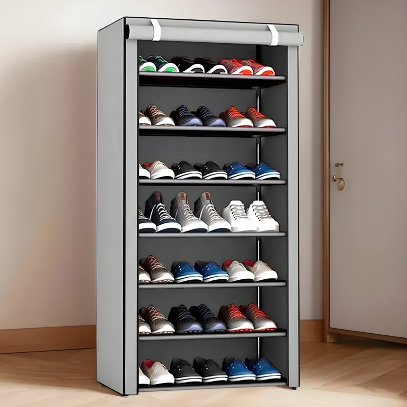 Zapatera de tela GRIS