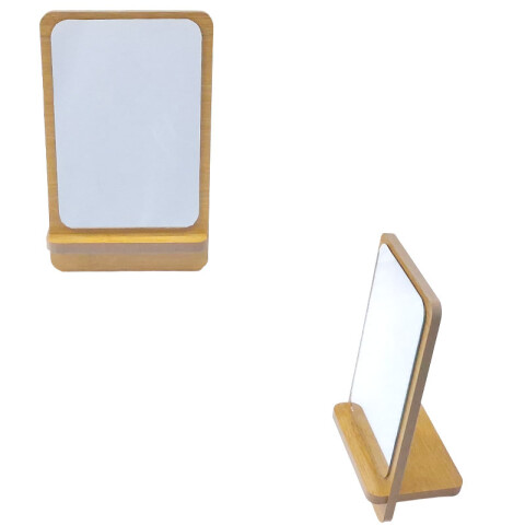 Espejo de madera con base Espejo De Madera Con Base