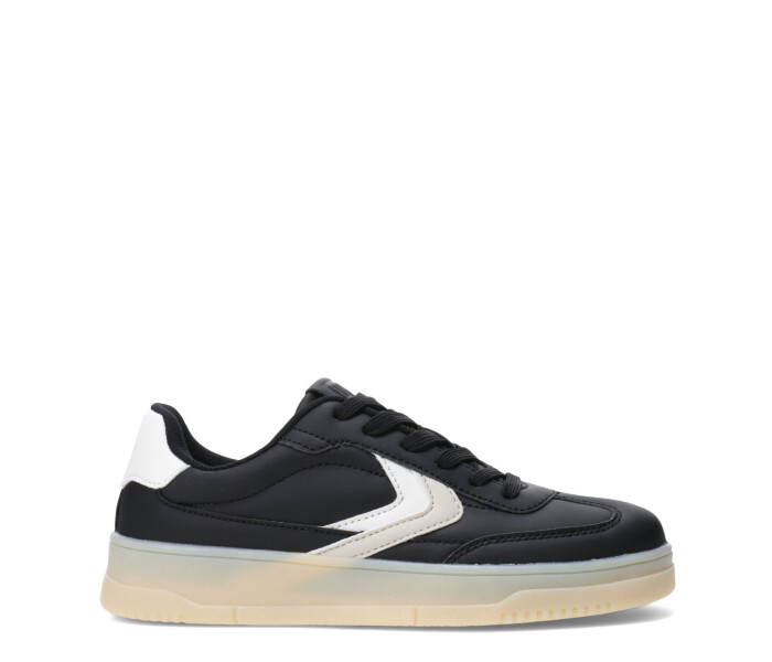 Championes de Mujer Miss Carol VILARD con lineas laterales Negro