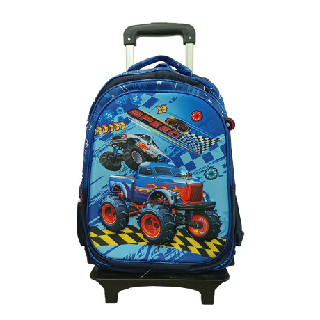 Set X3 Mochila C/Carro + Bolso + Cartuchera P Niño + Set Escolar Mch012004-au