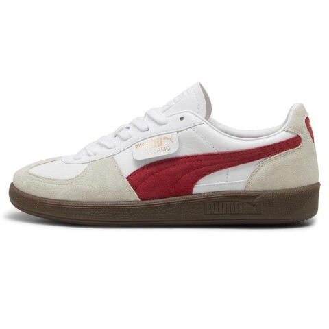 Palermo Lth - Hombre White Vapor-Gray Club Red