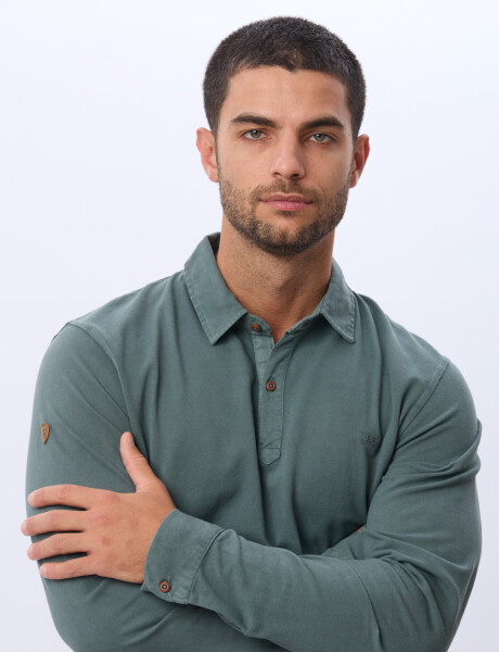 REMERA POLO DE ALGODON Verde