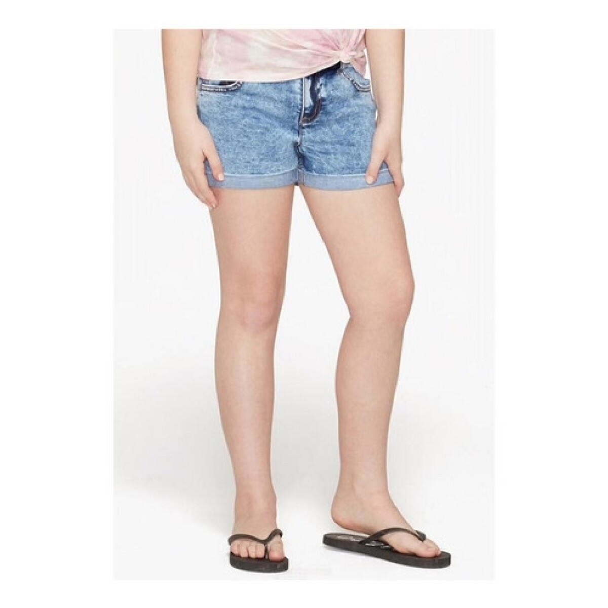 Short para niña Justice Jean - Azul acero 