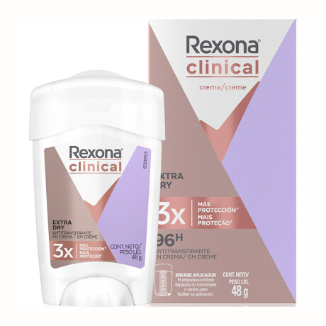 Antitranspirante Rexona Clinical en barra 48g Extra Dry